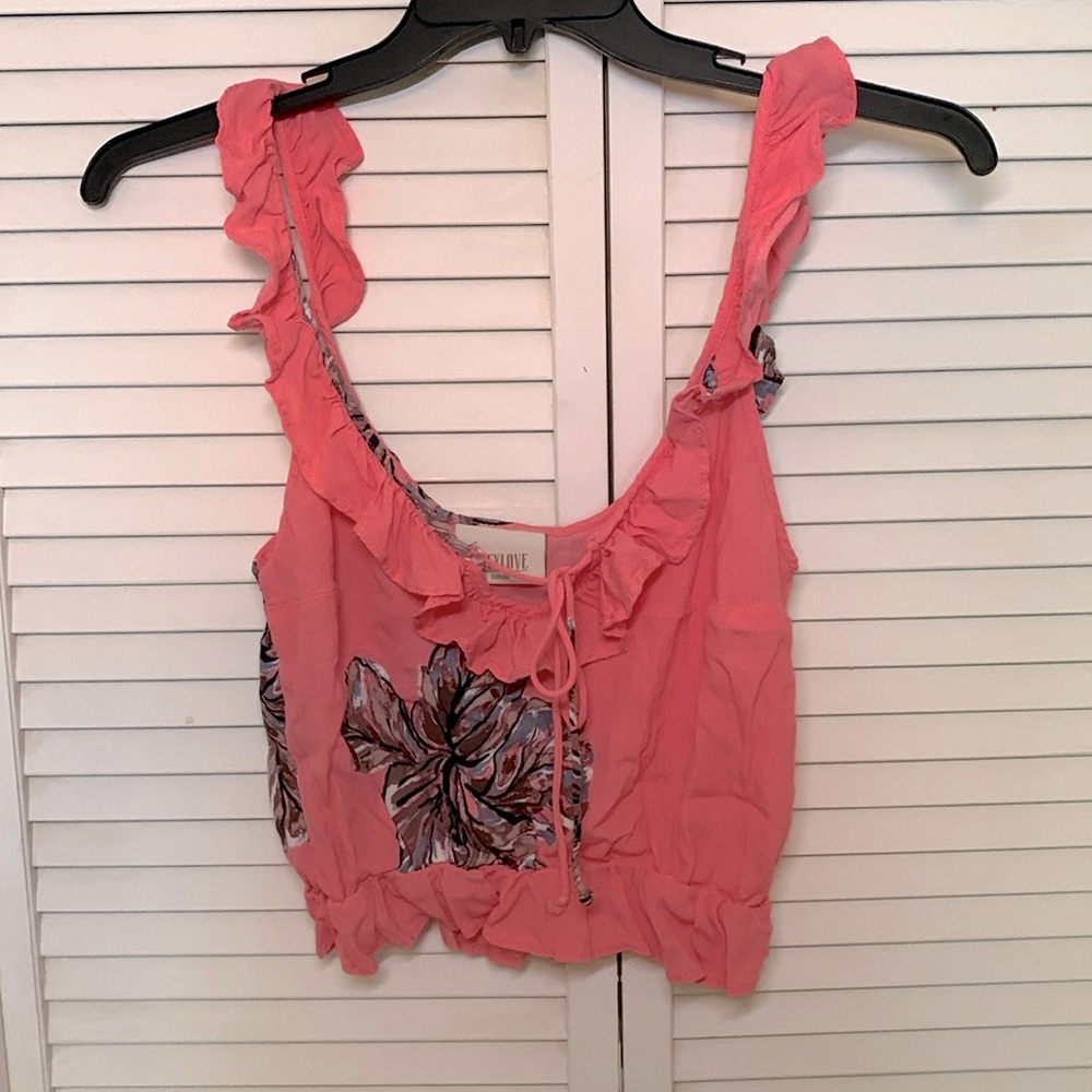 Tropical Tank Crop Top